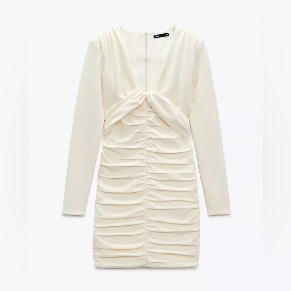 Zara draped ruched dress